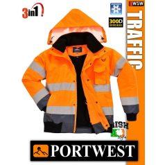 Portwest TRAFFIC jólláthatósági bomber kabát - 3in1