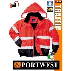 Portwest TRAFFIC jólláthatósági bomber kabát - 3in1