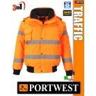 Portwest TRAFFIC jólláthatósági bomber kabát - 3in1