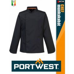   Portwest HORECA BLACK MESHAIR hosszúujjú séfkabát - munkaruha
