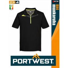   Portwest DX4 BLACK prémium rugalmas technikai póló - munkaruha