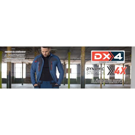 Portwest DX4 YELLOWHV prémium rugalmas láthatósági technikai póló - munkaruha