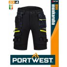 Portwest DX4 BLACK prémium rövid munkanadrág - munkaruha