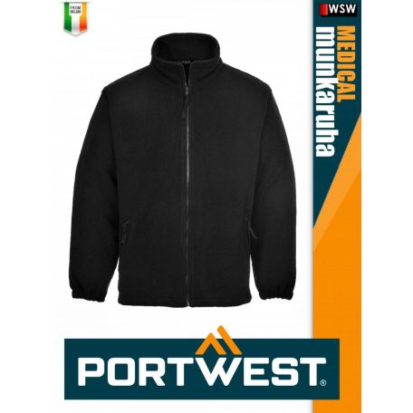 Portwest MEDICAL BLACK ARAN férfi polár kabát - munkaruha
