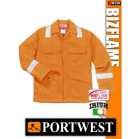 Portwest BIZFLAME Plus antisztatikus lángálló kabát - munkaruha