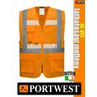 Portwest HI-VIS foszforeszkáló jólláthatósági vezetői mellény - munkaruha