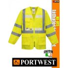 Portwest HI-VIS foszforeszkáló jólláthatósági kabát - munkaruha