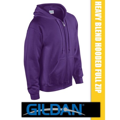 Gildan Hooded Full Zip unisex pulóver