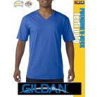 Gildan PREMIUM Cotton v-nyakú gyapjú férfi póló