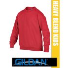 Gildan Heavy Blend Crewneck hosszúujjú gyerek unisex pulóver