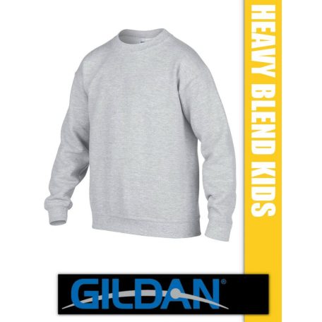 Gildan Heavy Blend Crewneck hosszúujjú gyerek unisex pulóver