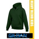 Gildan Heavy Blend Hooded hosszúujjú gyerek unisex kapucnis pulóver