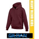 Gildan Heavy Blend Hooded hosszúujjú gyerek unisex kapucnis pulóver