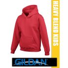 Gildan Heavy Blend Hooded hosszúujjú gyerek unisex kapucnis pulóver