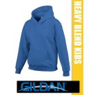 Gildan Heavy Blend Hooded hosszúujjú gyerek unisex kapucnis pulóver