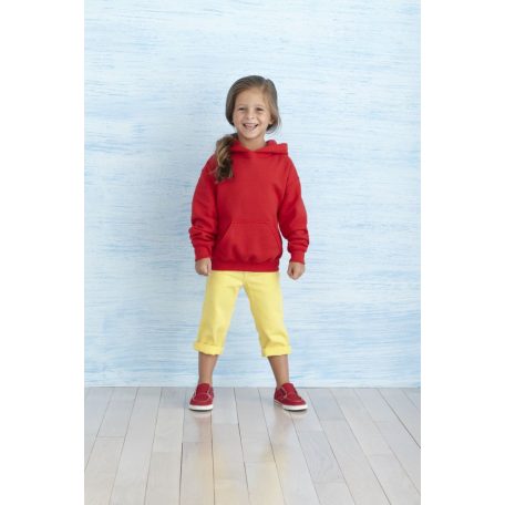 Gildan Heavy Blend Hooded hosszúujjú gyerek unisex kapucnis pulóver