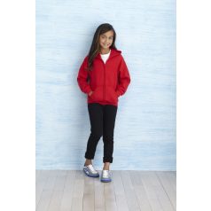   Gildan Heavy Blend Hooded Full Zip hosszúujjú gyerek unisex kapucnis pulóver