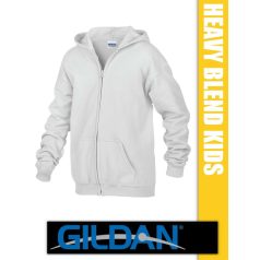   Gildan Heavy Blend Hooded Full Zip hosszúujjú gyerek unisex kapucnis pulóver