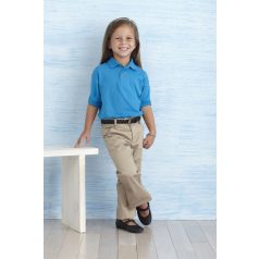 Gildan DryBlend Piqué rövidujjú gyerek unisex galléros póló