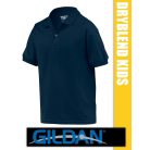 Gildan DryBlend Piqué rövidujjú gyerek unisex galléros póló
