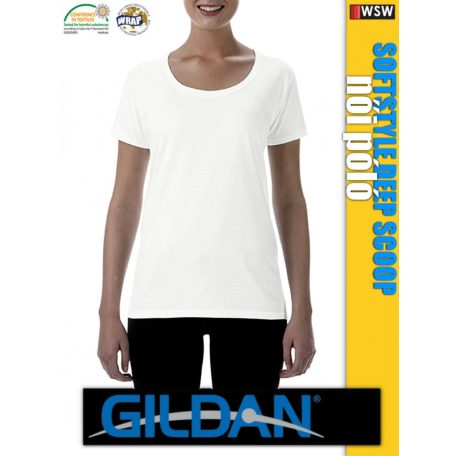 Gildan SOFTSTYLE Deep Scoop női póló - munkaruha