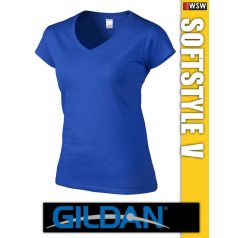 Gildan Softstyle V-nyakú női póló