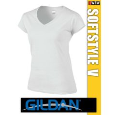 Gildan Softstyle V-nyakú női póló