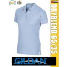 Gildan DRYBLEND kevertszálas rövidujjú női galléros póló