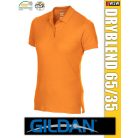 Gildan DRYBLEND kevertszálas rövidujjú női galléros póló