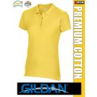 Gildan PREMIUM COTTON rövidujjú női galléros póló