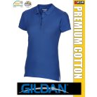 Gildan PREMIUM COTTON rövidujjú női galléros póló