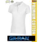 Gildan PREMIUM COTTON rövidujjú női galléros póló