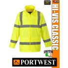 Portwest HI-VIS CLASSIC  jólláthatósági esőkabát - munkaruha