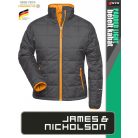 James & Nicholson PADDED LIGHT CARBONORANGE női technikai bélelt kabát - munkaruha
