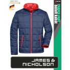 James & Nicholson PADDED LIGHT NAVYRED férfi technikai bélelt kabát - munkaruha