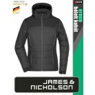 James & Nicholson HYBRID BLACK női technikai bélelt kabát - munkaruha