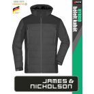 James & Nicholson HYBRID BLACK férfi technikai bélelt kabát - munkaruha