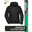 James & Nicholson STEPPED BLACK női technikai bélelt kabát - munkaruha