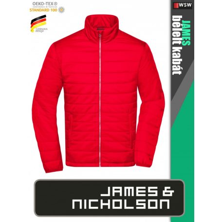 James & Nicholson PADDED RED férfi technikai bélelt kabát - munkaruha