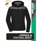 James & Nicholson WINTER BLACK női technikai bélelt kabát - munkaruha