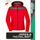 James & Nicholson WINTER RED női technikai bélelt kabát - munkaruha