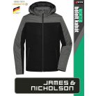 James & Nicholson WINTER BLACK férfi technikai bélelt kabát - munkaruha
