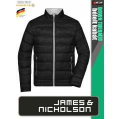   James & Nicholson DOWN THERMIC BLACK férfi technikai bélelt kabát - munkaruha