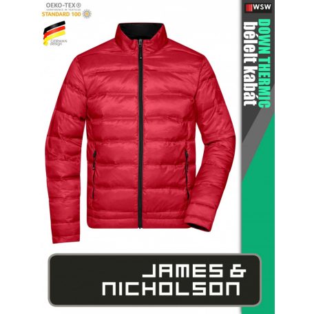 James & Nicholson DOWN THERMIC RED férfi technikai bélelt kabát - munkaruha