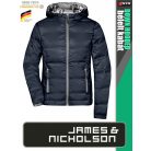 James & Nicholson DOWN THERMIC NAVY női technikai bélelt kapucnis kabát - munkaruha