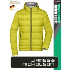 James & Nicholson DOWN THERMIC YELLOW férfi technikai bélelt kapucnis kabát - munkaruha