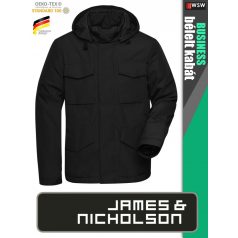   James & Nicholson BUSINESS BLACK férfi technikai bélelt kabát - munkaruha