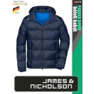 James & Nicholson PADDED DOWN NAVY férfi technikai bélelt kabát - munkaruha