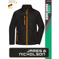   James & Nicholson HYBRID BLACKO férfi technikai bélelt kabát - munkaruha