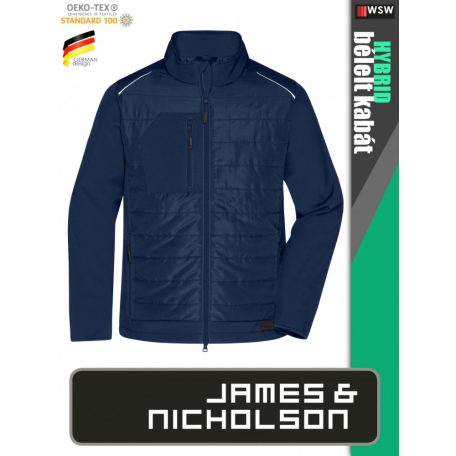 James & Nicholson HYBRID NAVY férfi technikai bélelt kabát - munkaruha